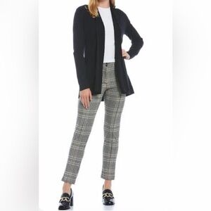 J.McLaughlin Yara Pant Houndstooth Trousers Beige Black preppy office classic